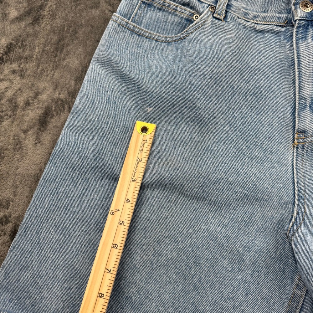 Vintage Route 66 Relaxed Fit Denim Shorts Mens 36 Light Wash Blue Cotton Kmart - Picture 7 of 12